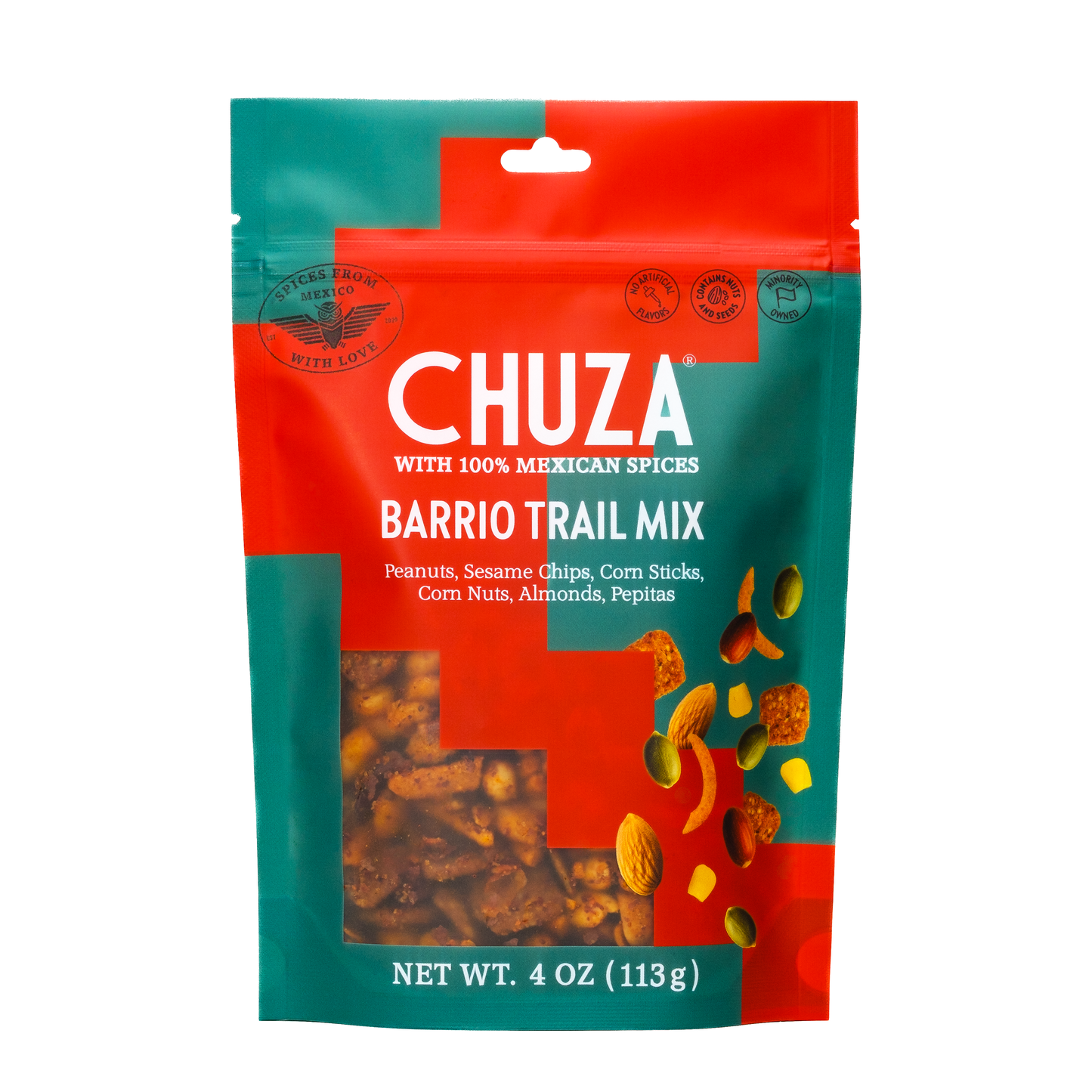 CHUZA | Barrio Trail Mix | Bold Chili-Spiced Snack