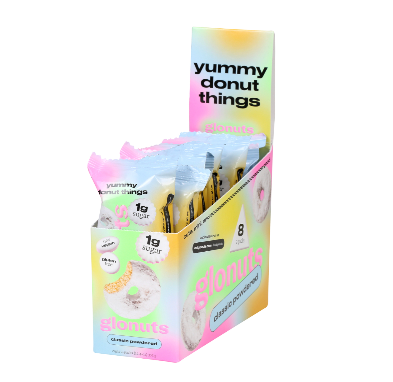 Powdered mini-donut things - gf, v, low sugar (refrigerated)
