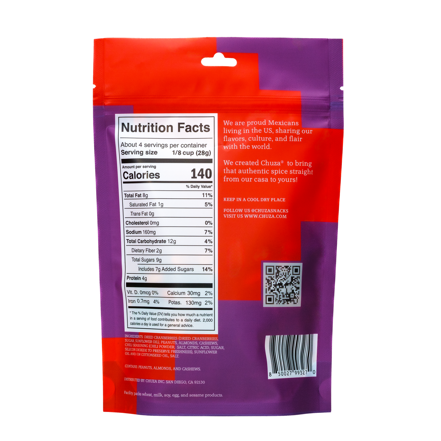 CHUZA | Clasico Trail Mix | Classic Chili Snack Mix