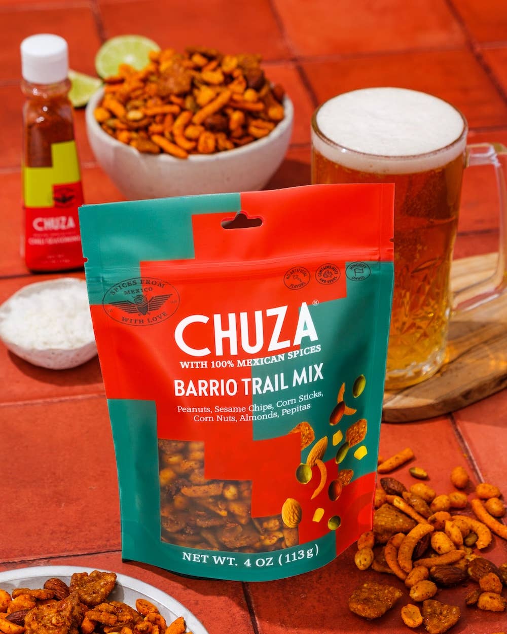 CHUZA | Barrio Trail Mix | Bold Chili-Spiced Snack