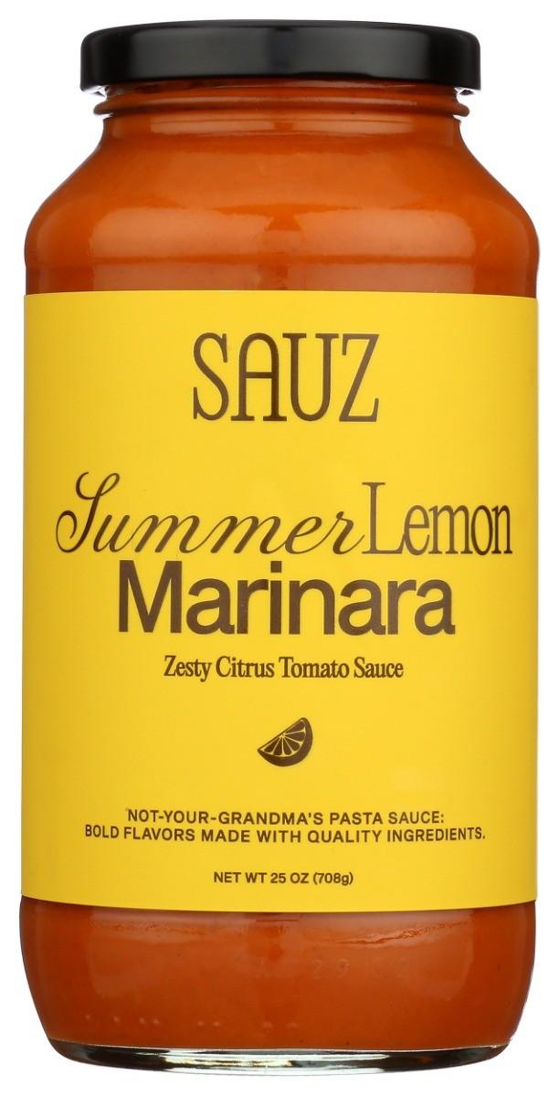 Sauz Summer Lemon Marinara Zesty Citrus Tomato Sauce - 25oz
