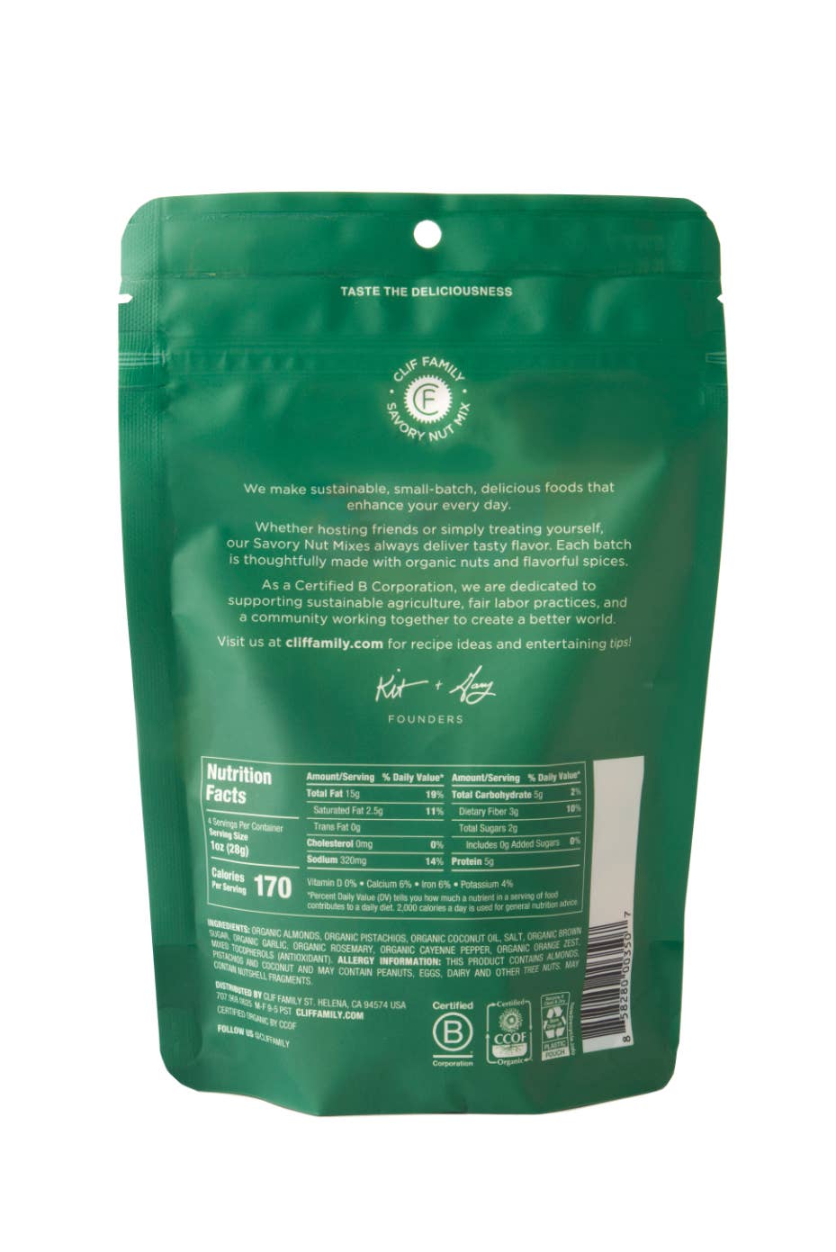 Organic Rosemary Almonds & Pistachios
