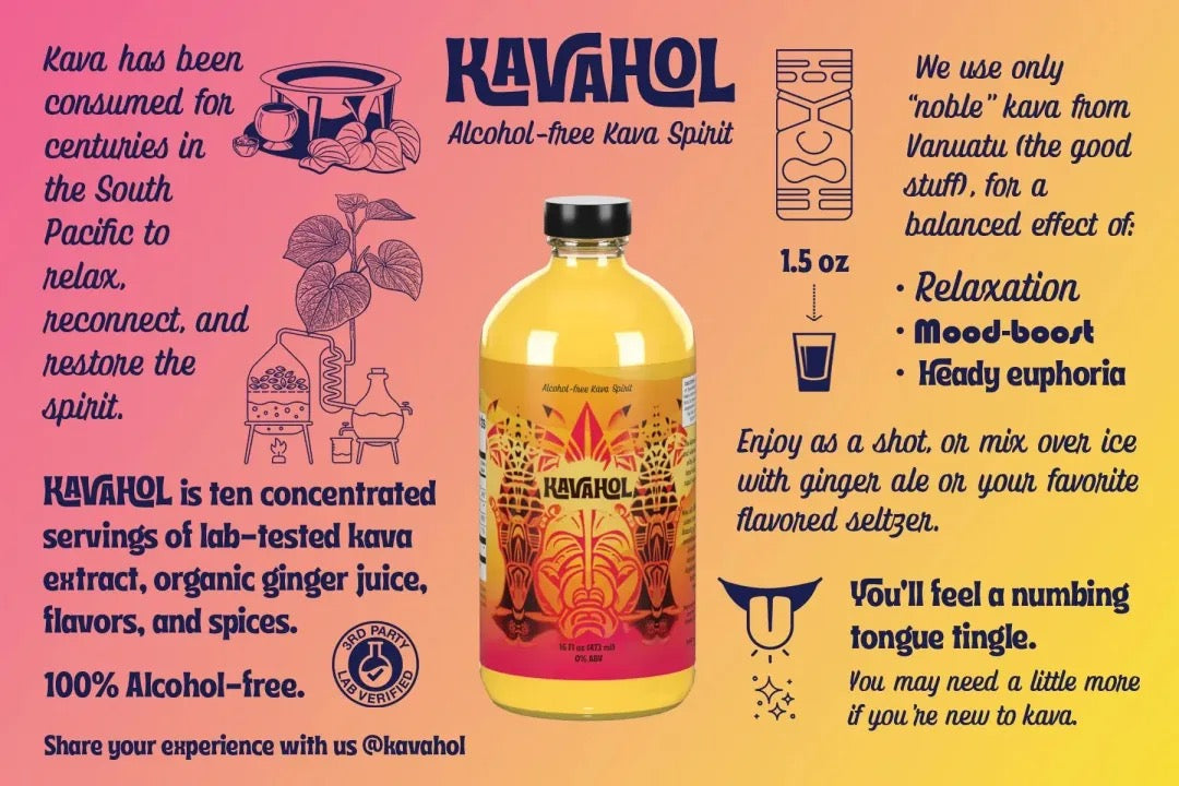 KAVAHOL - Alcohol-free Kava Spirit