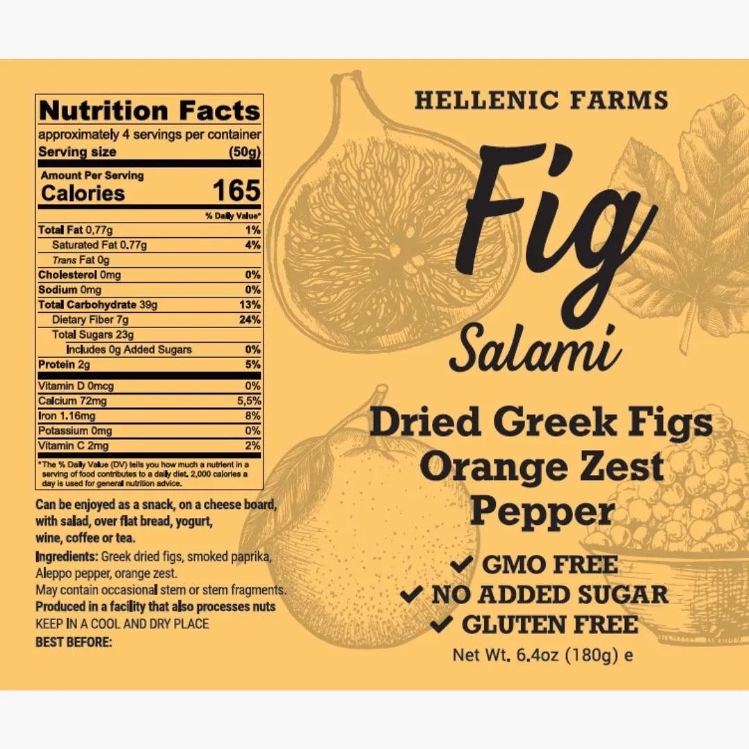 Fig Salami Orange Zest & Aleppo Pepper
