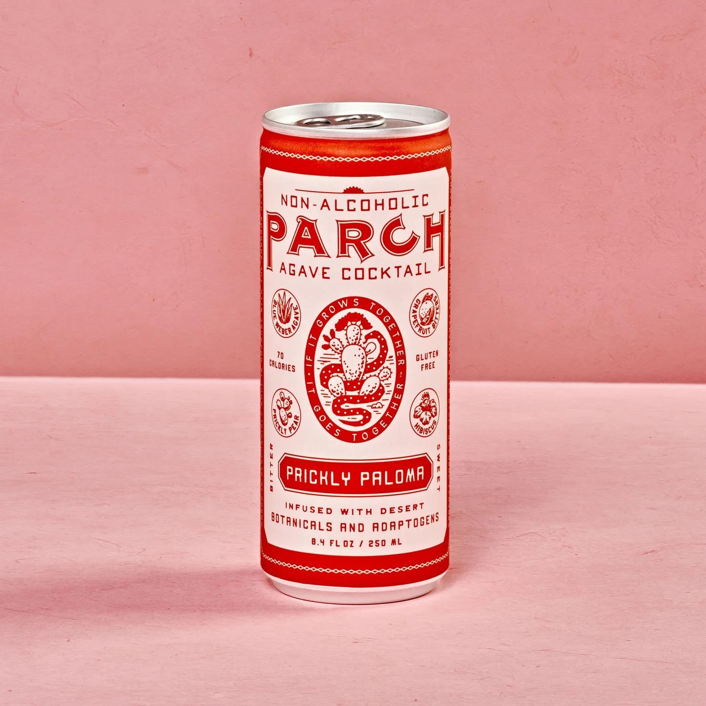 Parch Prickly Paloma Non-Alcoholic Agave Cocktail 4-pack