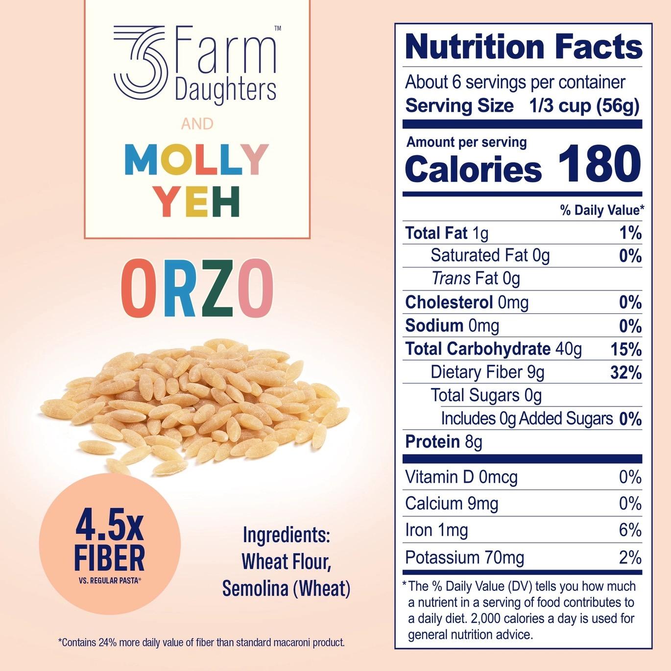 3FD X Molly Yeh Orzo