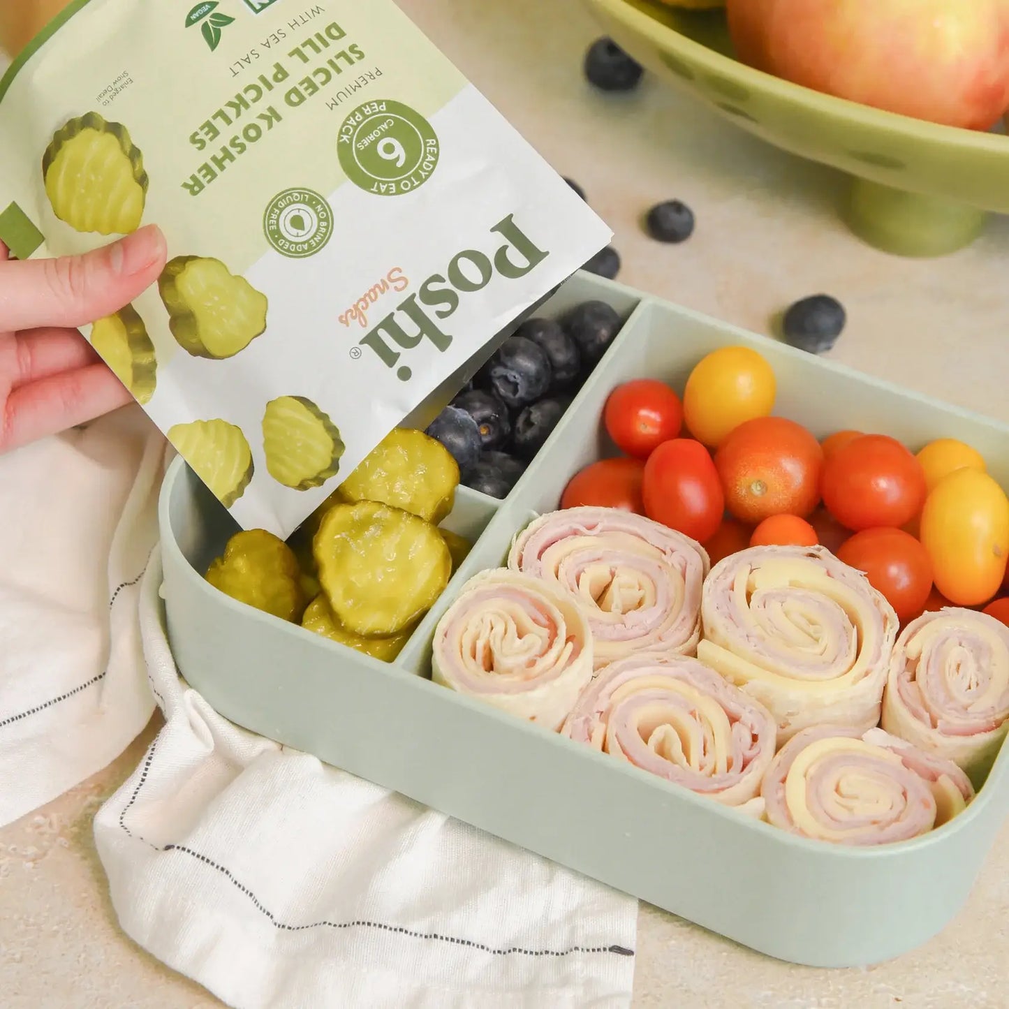 POSHI - Sliced Kosher Dill Pickles 2 oz