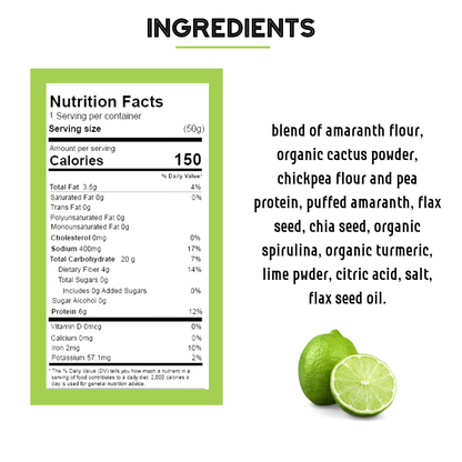 Mexican Lime - Crunchy Nopales Cactus Nemi Snacks