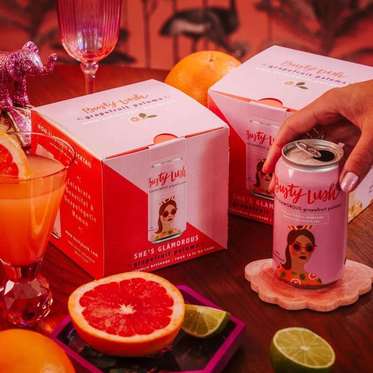 Busty Lush She's Glamorous Grapefruit Paloma 4-pack
