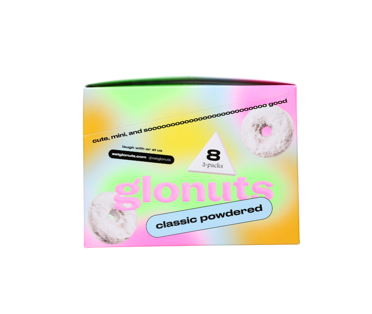 Powdered mini-donut things - gf, v, low sugar (refrigerated)