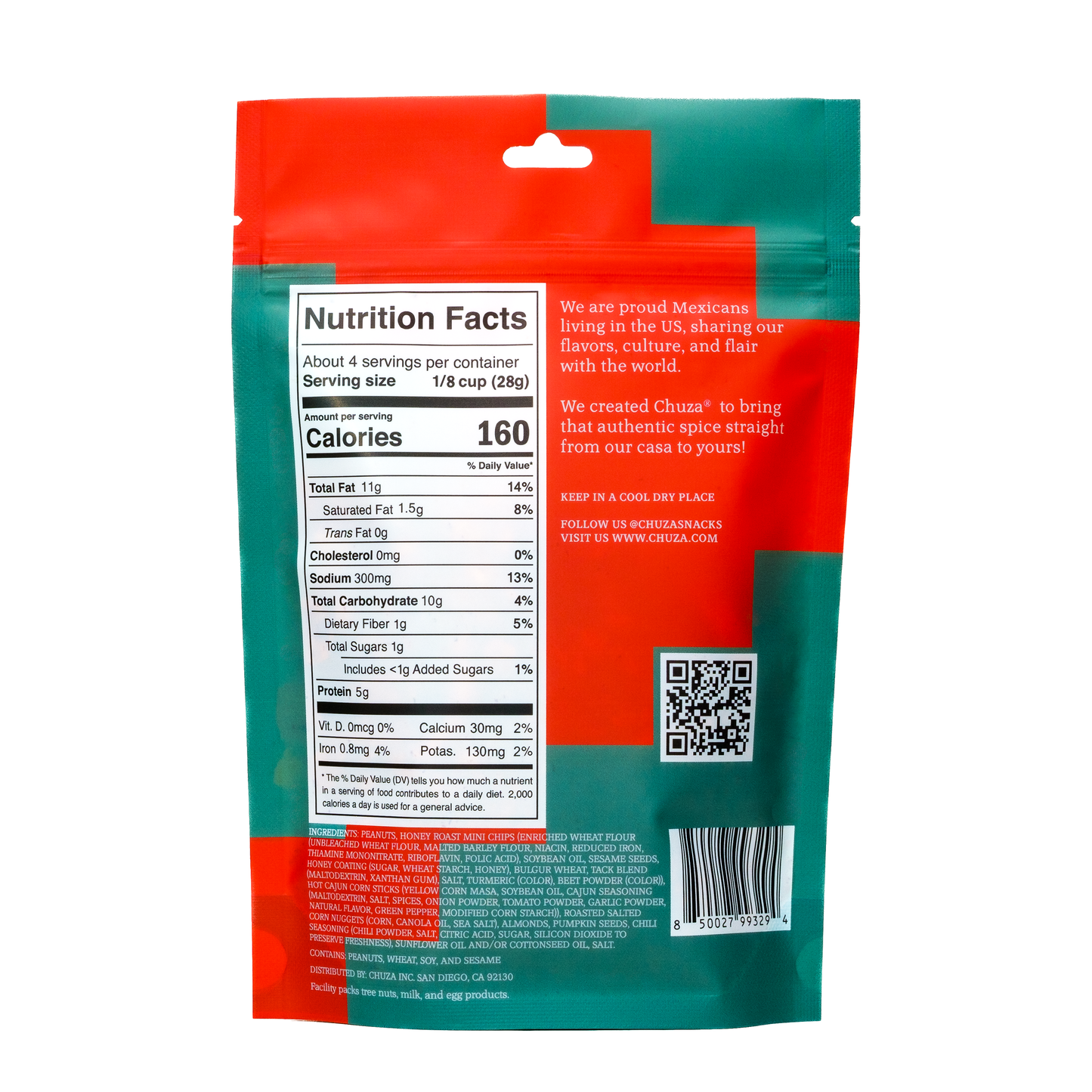 CHUZA | Barrio Trail Mix | Bold Chili-Spiced Snack