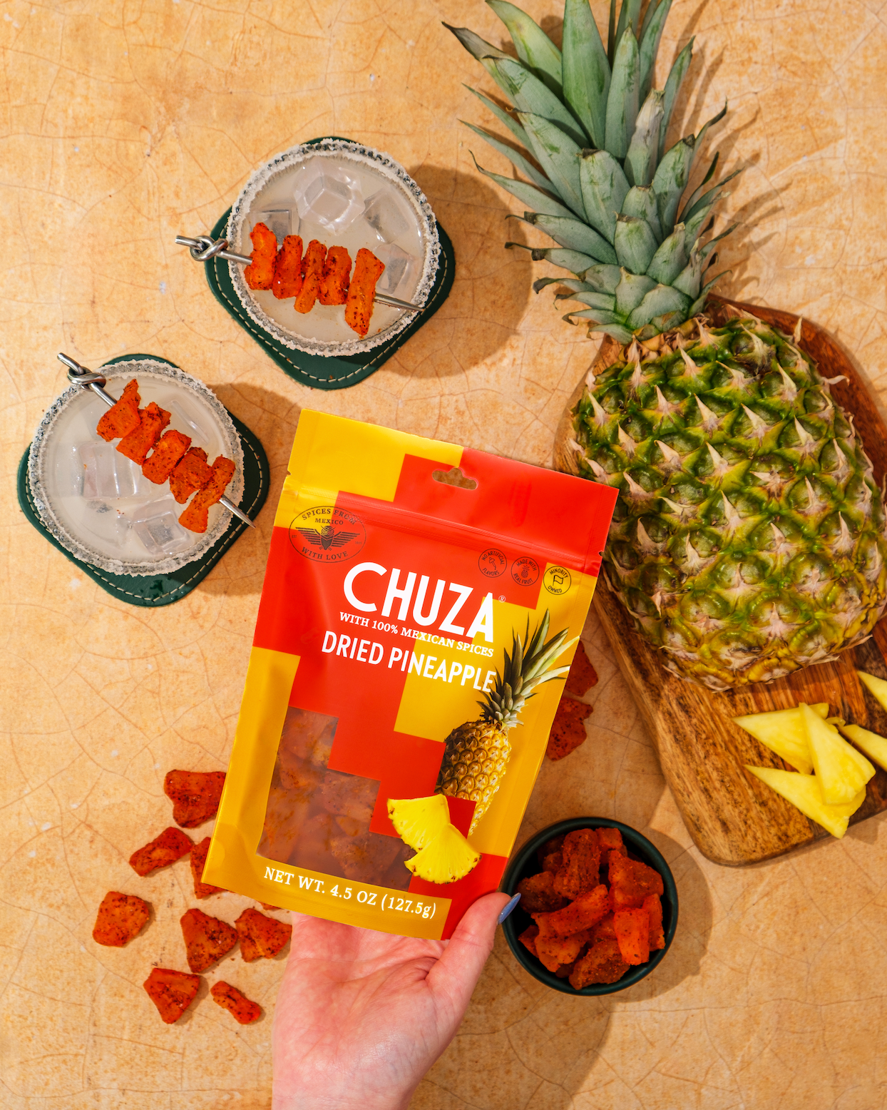 CHUZA | Dried Pineapple | Chili-Seasoned Tropical Snack