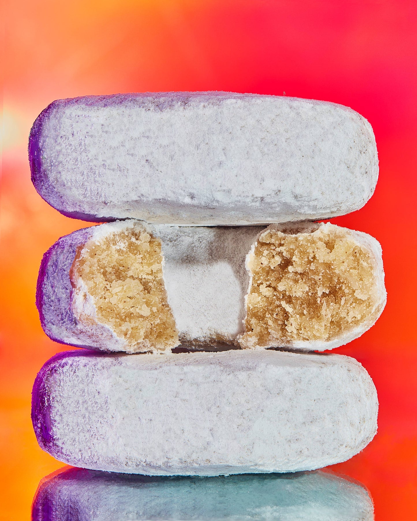 Powdered mini-donut things - gf, v, low sugar (refrigerated)