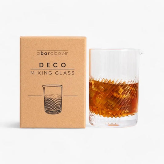 A Bar Above Cocktail Mixing Glass Deco