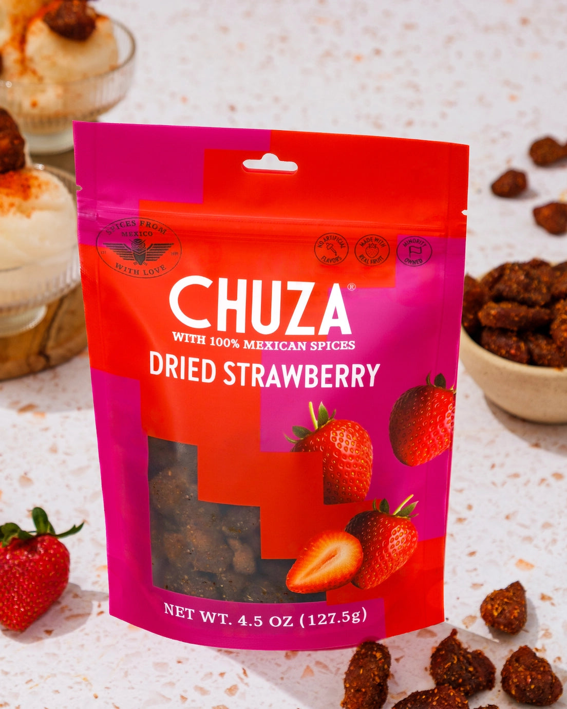 Chuza Dried Strawberries with Mexican Spices