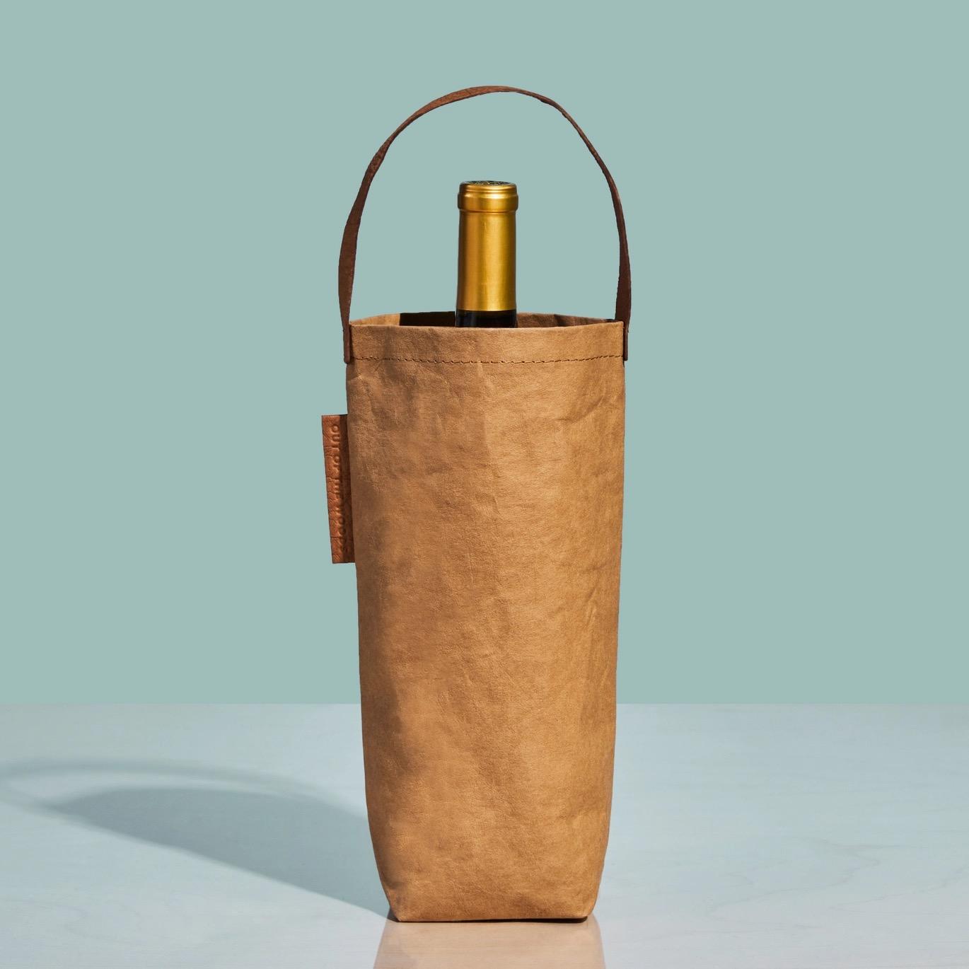 Out Of The Woods Wine Tote_Sahara