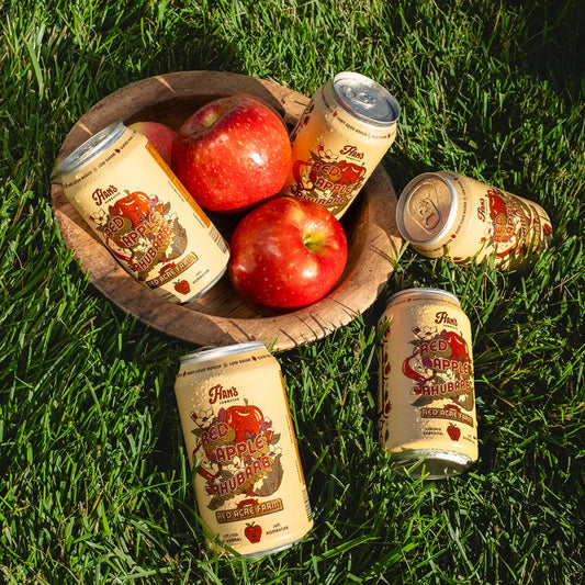 Han's Red Apple Rhubarb Booch
