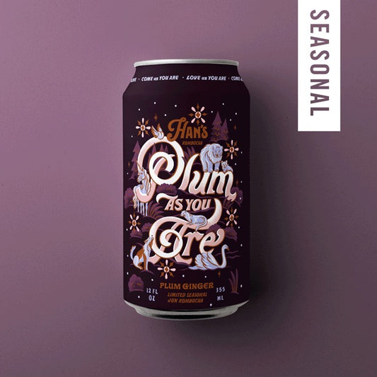 Han's Kombucha Plum As You Are – Plum Ginger Kombucha