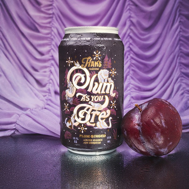 Han's Kombucha Plum As You Are – Plum Ginger Kombucha