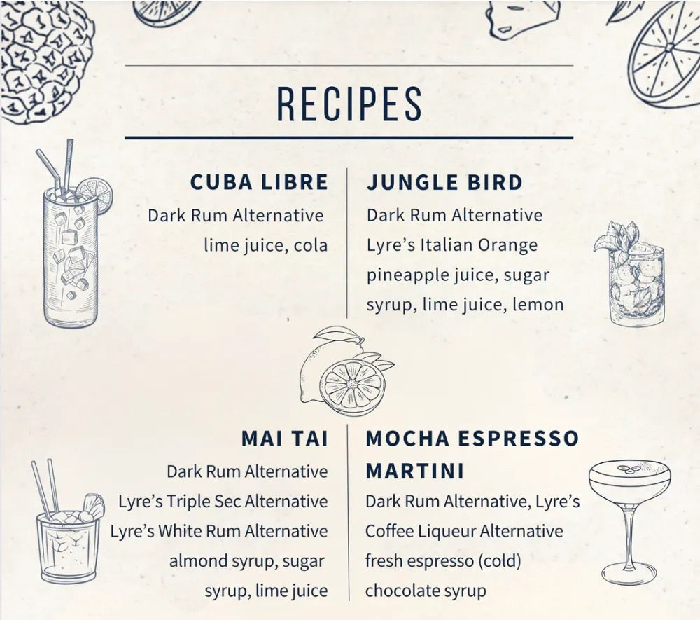 Lyre's - Dark Cane NA Spirit