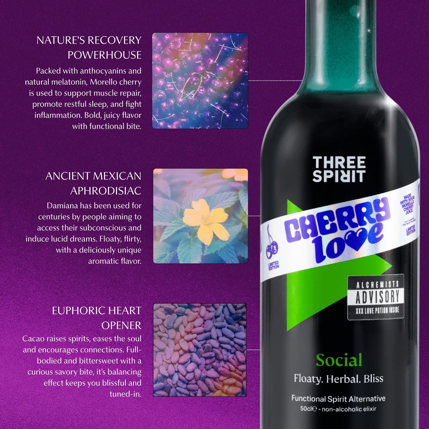 Three Spirit Cherry Love Social XXX