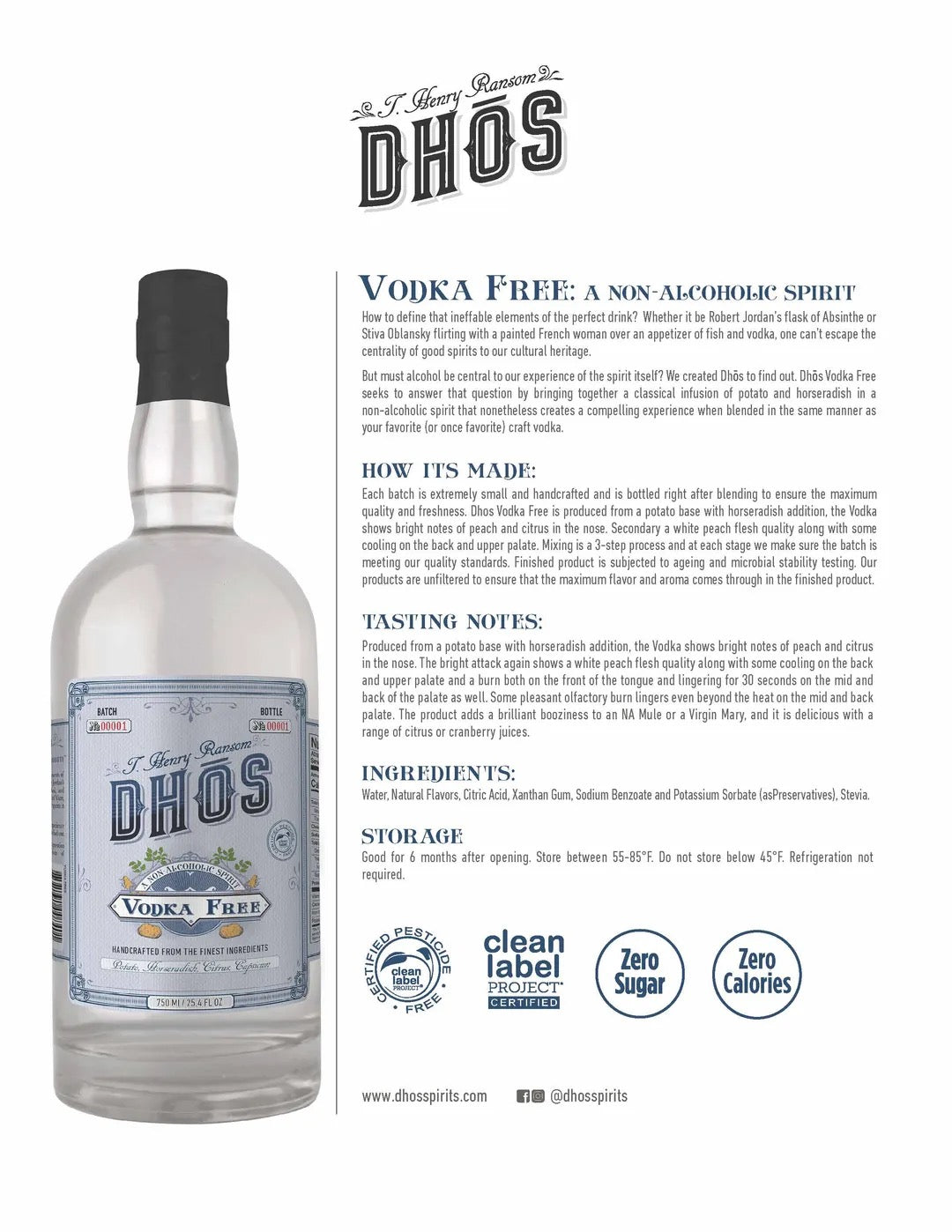 DHOS Vodka-FREE
