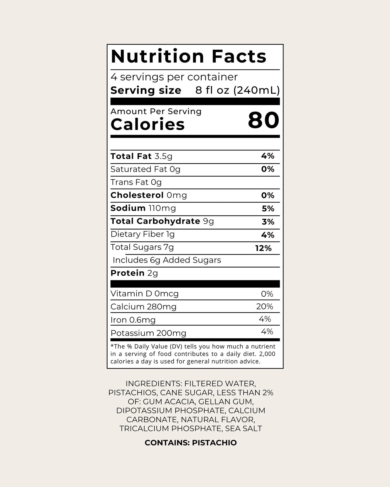 Táche Pistachio Milk Original Barista Blend