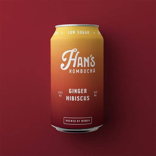 Han's Ginger Hibiscus Kombucha