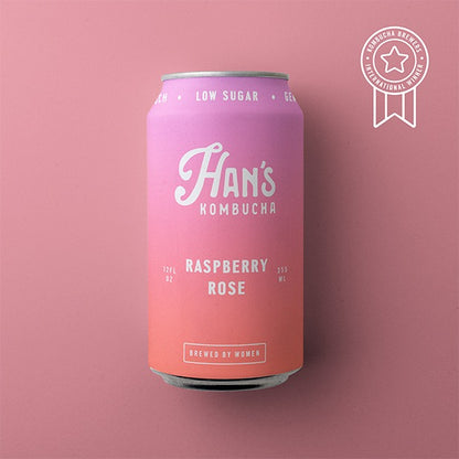 Han's Raspberry Rose Kombucha