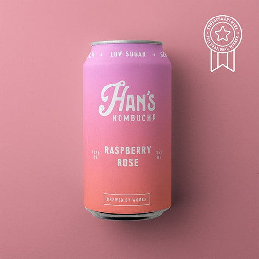 Han's Raspberry Rose Kombucha
