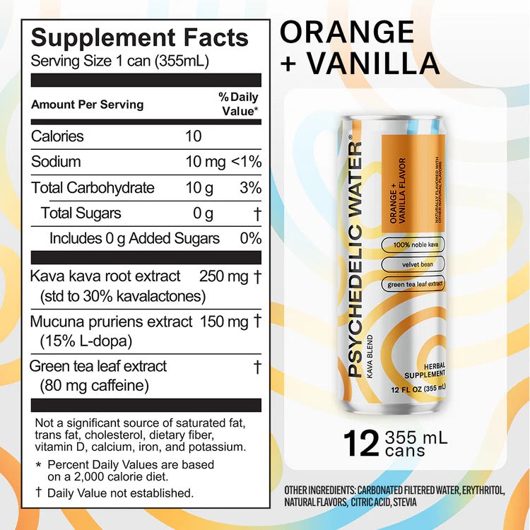 Psych h2o Orange + Vanilla