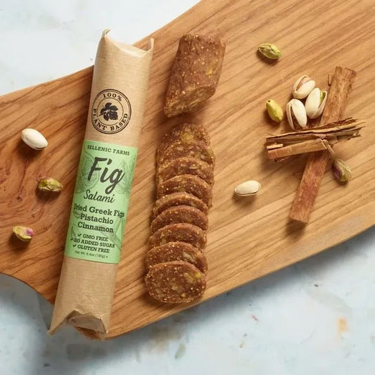 Plant-Based Fig Salami with Pistachio & Cinnamon