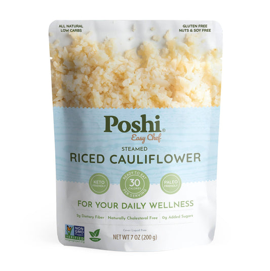 Poshi - Steamed Riced Cauliflower 7oz