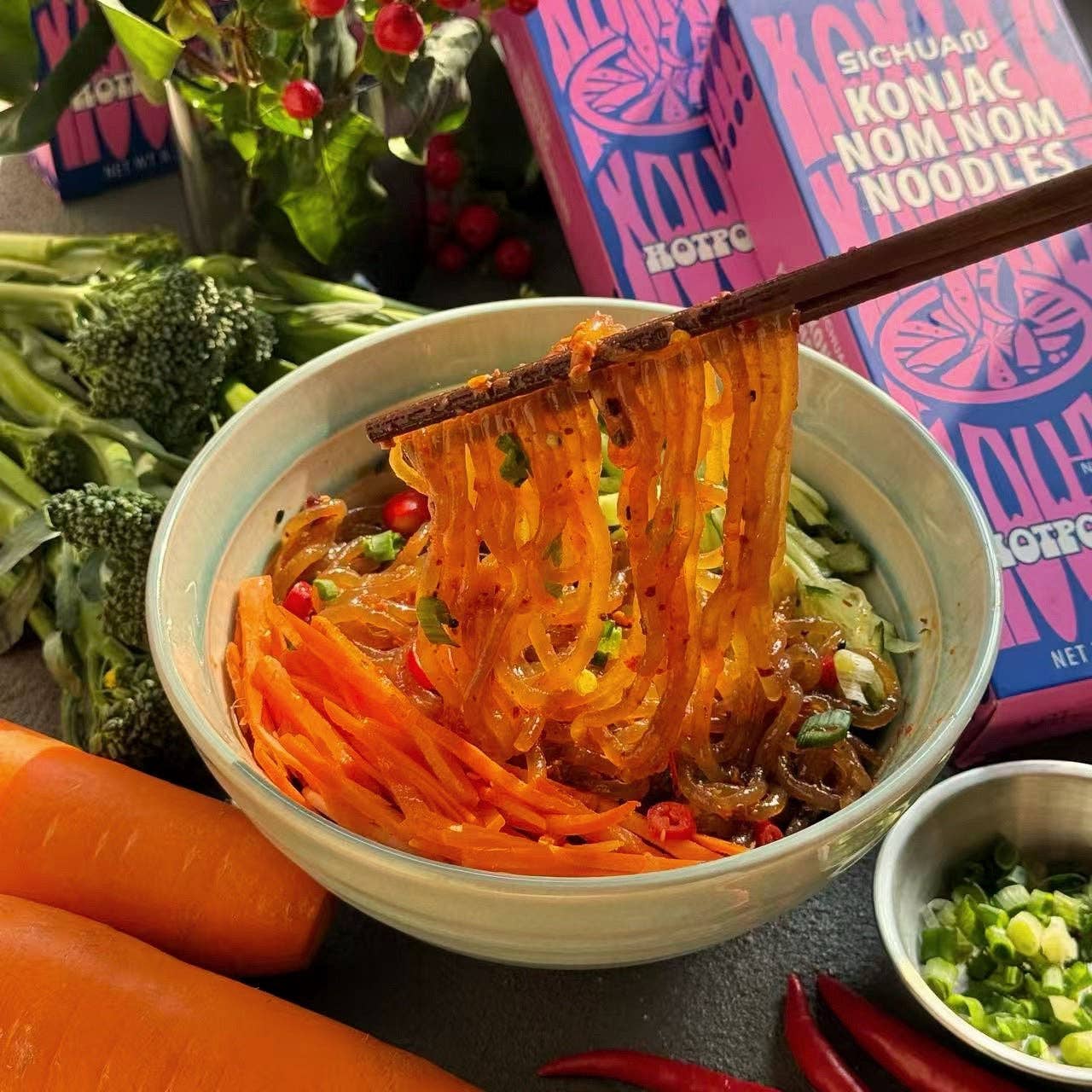 Sichuan Konjac Noodles -Low Carb & Low Calories 8.82 oz