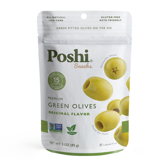 Poshi Olives - Premium Green Olives 3oz