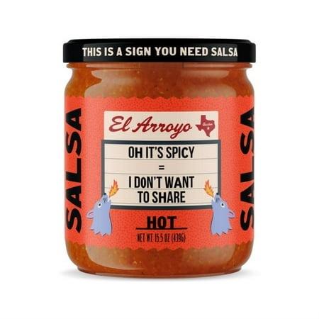 El Arroyo Hot Salsa 15.5 Oz Jar