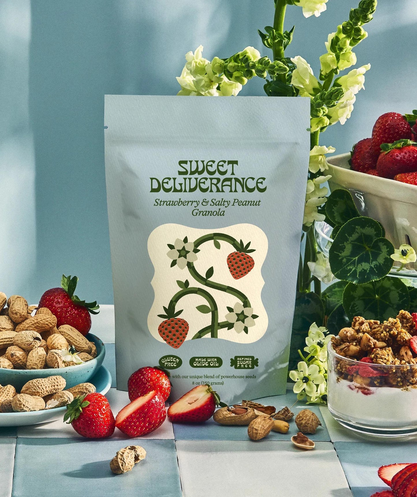 Strawberry & Salty Peanut Granola 8oz bag