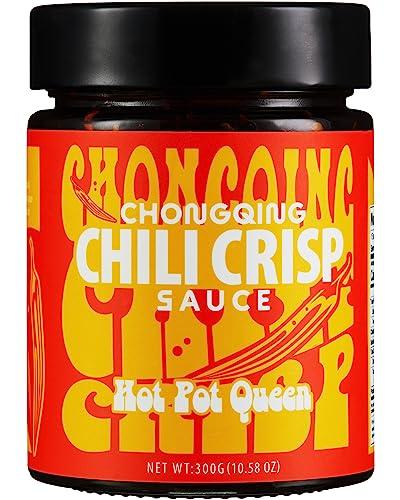 Hotpot Queen Chili Sauce Chili Crisp Crunch Garlic 10.58 Oz