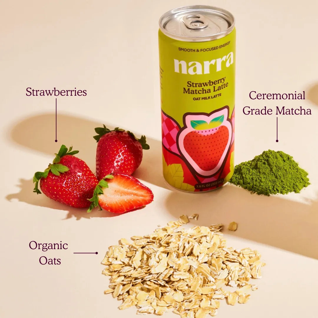 Narra Strawberry Matcha Oat Latte